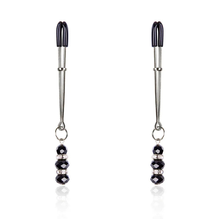 OHMAMA FETISH - PINZAS PEZONES CON PIEDRECITAS CRISTAL - Nuvica