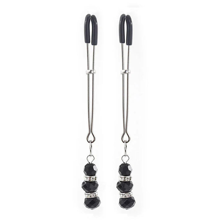 OHMAMA FETISH - PINZAS PEZONES CON PIEDRECITAS CRISTAL - Nuvica