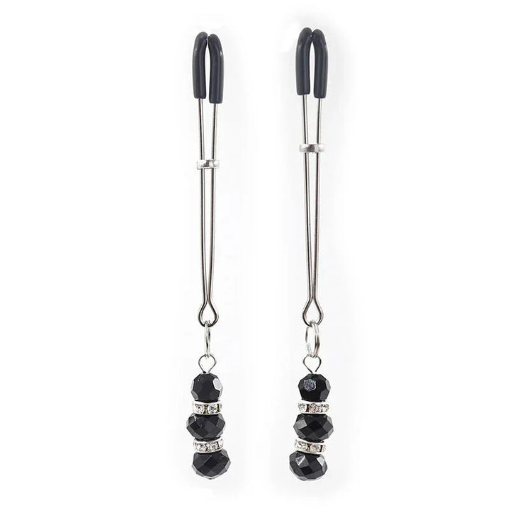 OHMAMA FETISH - PINZAS PEZONES CON PIEDRECITAS CRISTAL - Nuvica