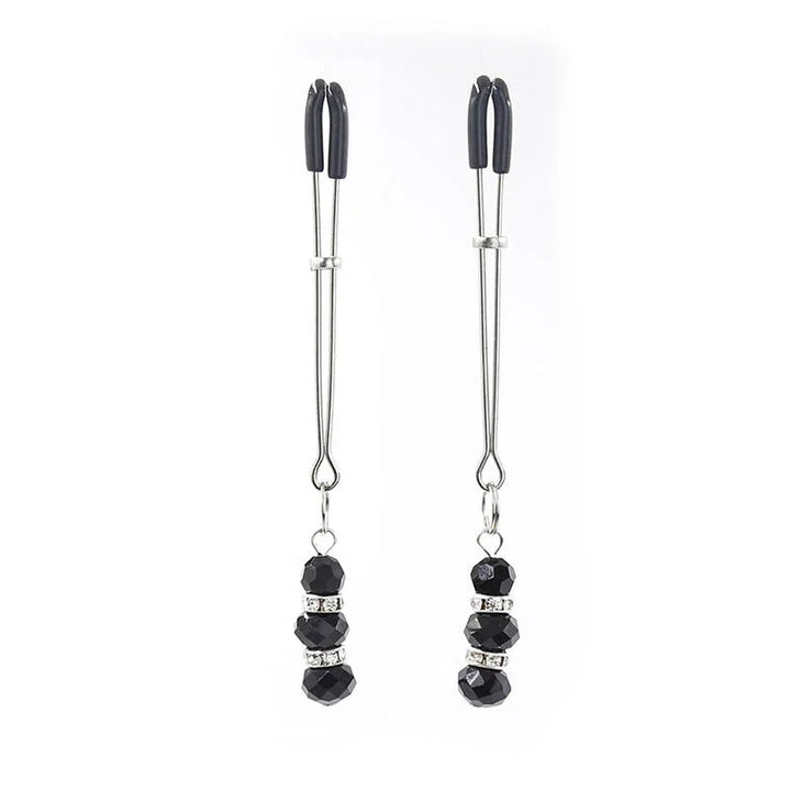 OHMAMA FETISH - PINZAS PEZONES CON PIEDRECITAS CRISTAL - Nuvica