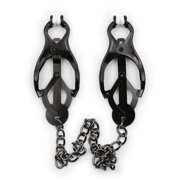 OHMAMA FETISH - PINZAS PEZONES JAPONEAS CON CADENA NEGRA - Nuvica