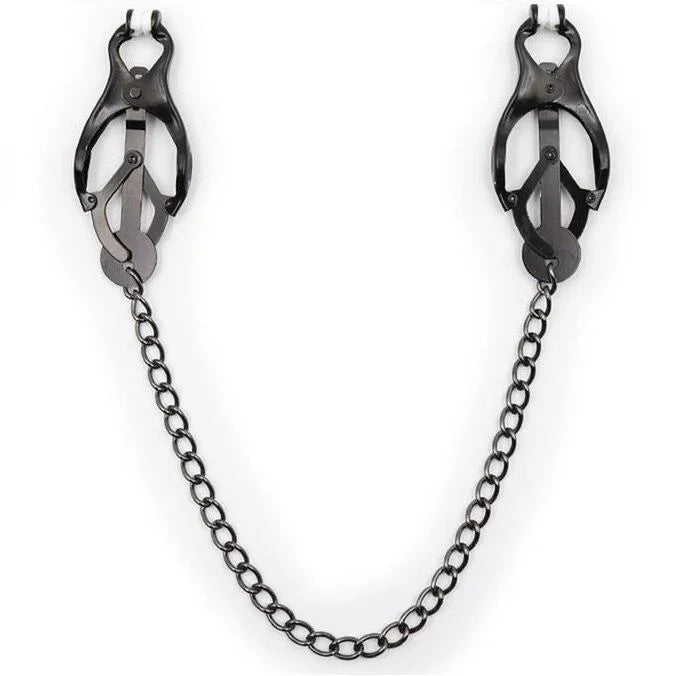 OHMAMA FETISH - PINZAS PEZONES JAPONEAS CON CADENA NEGRA - Nuvica