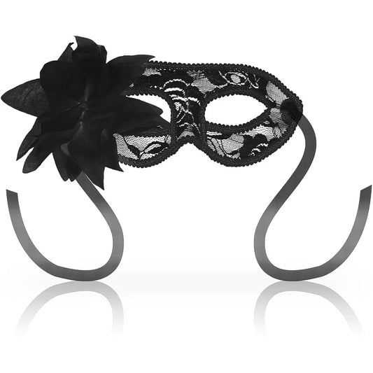 OHMAMA - MASKS ANTIFAZ CON ENCAJES Y FLOR NEGRO - Nuvica