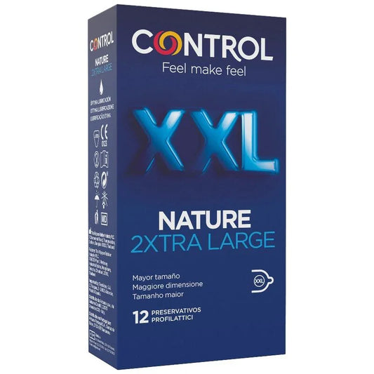 CONTROL - NATURE 2XTRA LARGE PRESERVATIVOS XXL - 12 UNDS - Nuvica