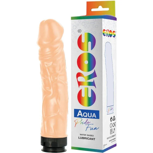 PRIDE - EROS AQUA LGBT PRIDE DILDO CON LUBRICANTE BASE AGUA - Nuvica