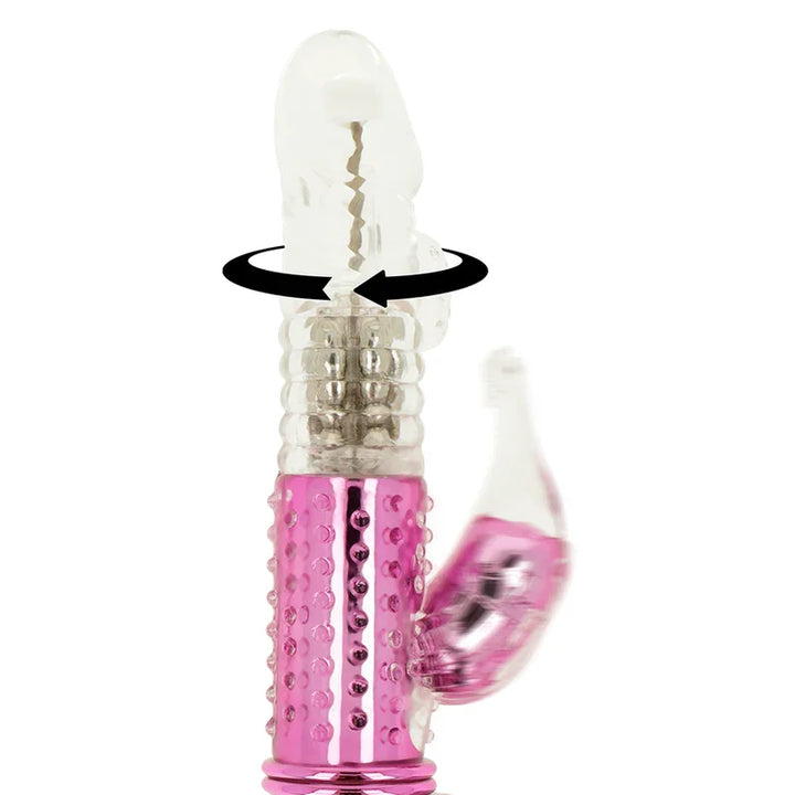 OHMAMA - VIBRADOR CON FUNCION ROTACION Y ESTIMULADOR CLITORIS - Nuvica