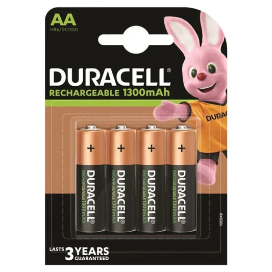 DURACELL - PILA RECARGABLE HR6 AA 1300mAh BLISTER*4 - Nuvica