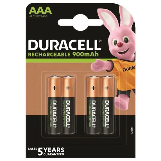 DURACELL - PILA RECARGABLE HR03 AAA 900mAh BLISTER*4 - Nuvica
