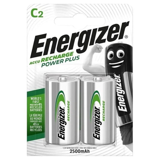 ENERGIZER - POWER PLUS PILA RECARGABLE HR14 C 2500mAh BLISTER*2 - Nuvica