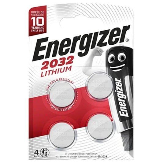 ENERGIZER - PILA BOTON LITIO CR2032 3V BLISTER*4 - Nuvica