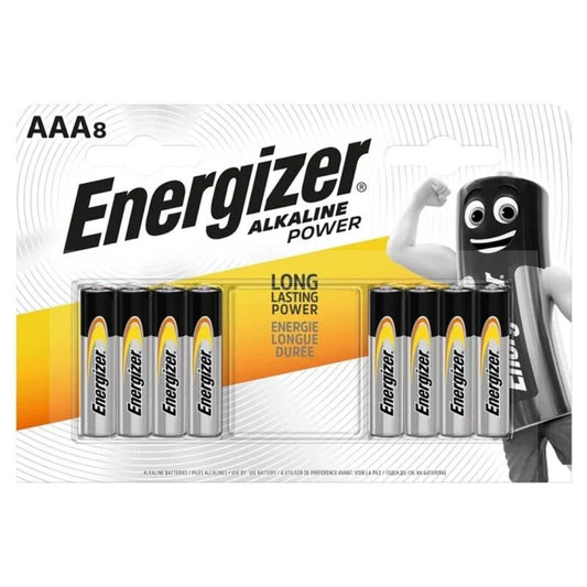 ENERGIZER - ALKALINE POWER PILA ALCALINA AAA LR03 BLISTER*8 - Nuvica