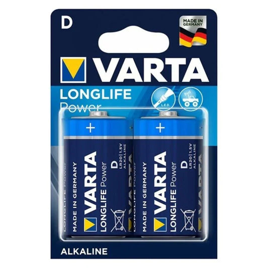 VARTA - LONGLIFE POWER PILA ALCALINA D LR20 BLISTER*2 - Nuvica