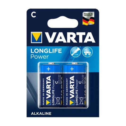 VARTA - LONGLIFE POWER PILA ALCALINA C LR14 BLISTER*2 - Nuvica