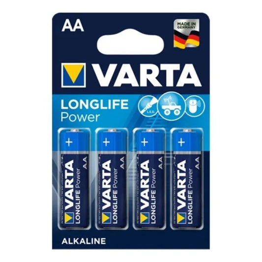 VARTA - LONGLIFE POWER PILA ALCALINA AA LR6 BLISTER*4 - Nuvica