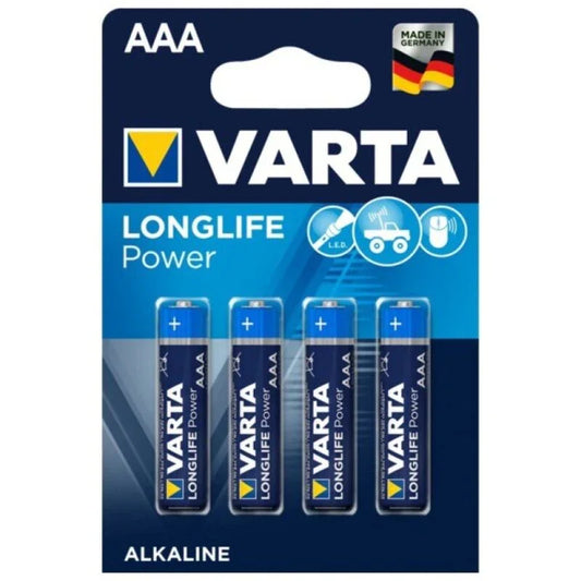 VARTA - LONGLIFE POWER PILA ALCALINA AAA LR03 BLISTER*4 - Nuvica