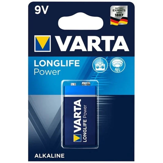 VARTA - LONGLIFE POWER PILA ALCALINA 9V LR61 BLISTER*1 - Nuvica