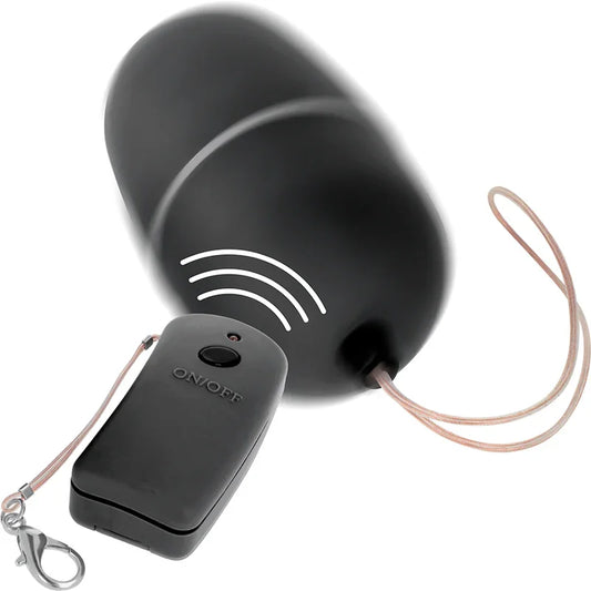 ONLINE - HUEVO VIBRADOR CON MANDO CONTROL REMOTO NEGRO - Nuvica