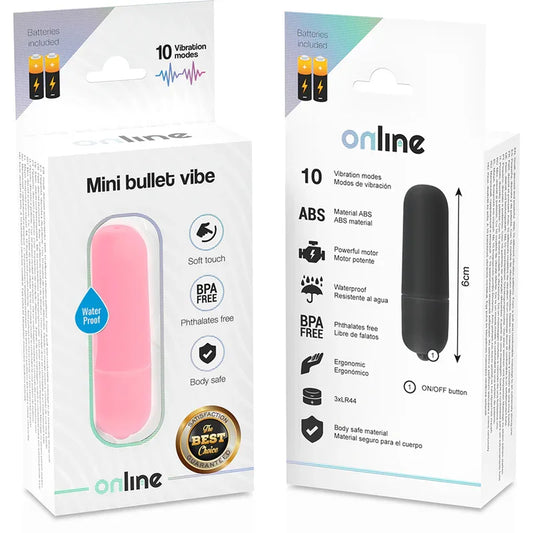 ONLINE - MINI BALA VIBRADORA ROSA - Nuvica