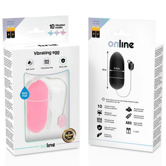 ONLINE - HUEVO VIBRADOR WATERPROOF ROSA - Nuvica