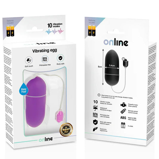 ONLINE - HUEVO VIBRADOR WATERPROOF LILA - Nuvica