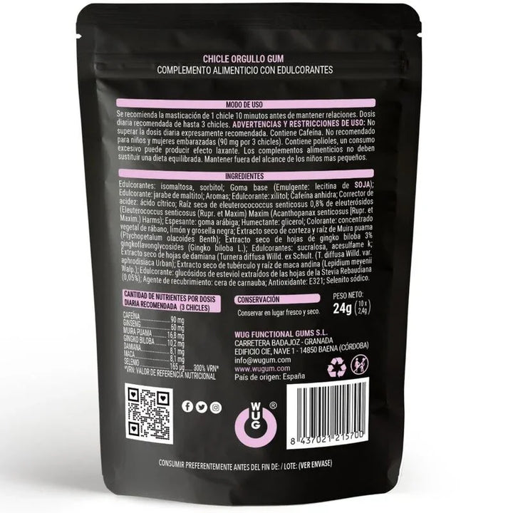 WUG SEX SENSE - ORGULLO CHICLE PRIDE LGBT 10 UNIDADES - Nuvica