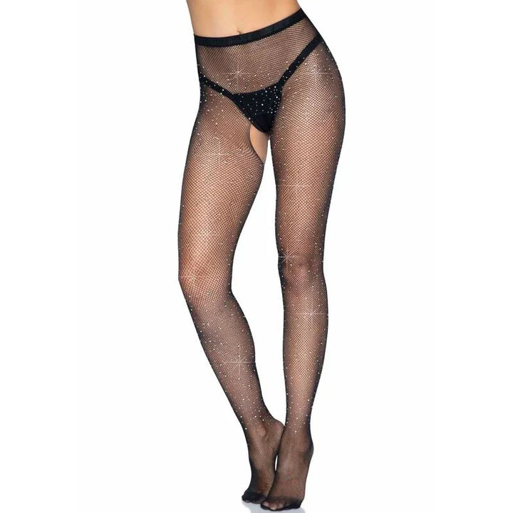 LEG AVENUE - MEDIAS DE RED CON ABERTURA - Nuvica
