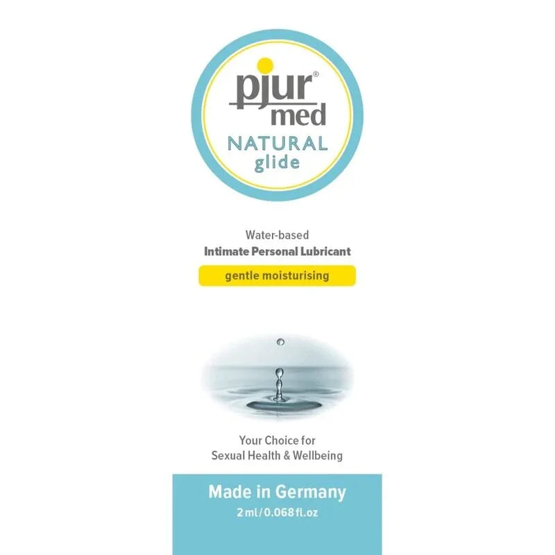 PJUR - MED NATURAL LUBRICANTE BASE AGUA 2 ML - Nuvica