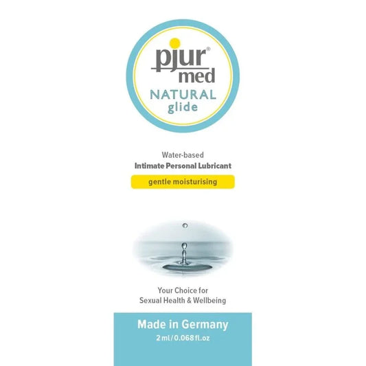 PJUR - MED NATURAL LUBRICANTE BASE AGUA 2 ML - Nuvica