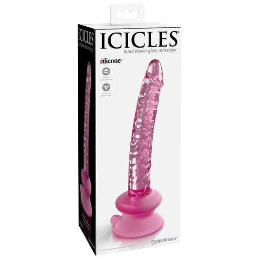 ICICLES - N. 86 DILDO VIDRIO CON VENTOSA - Nuvica