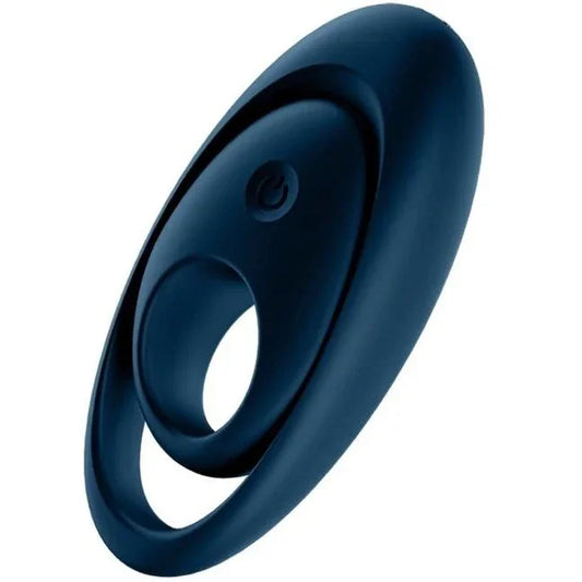 SATISFYER - GLORIOUS DUO ANILLO VIBRADOR AZUL - Nuvica