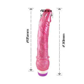 BAILE - VIBRADOR ROJO REALÍSTICO 23 CM - Nuvica