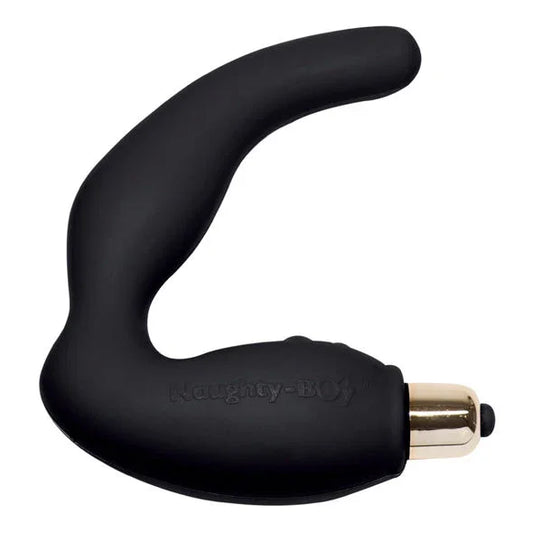 ROCKS-OFF - NAUGHTY-BOY MASAJEADOR DEL PUNTO G MASCULINO 7 V NEGRO - Nuvica