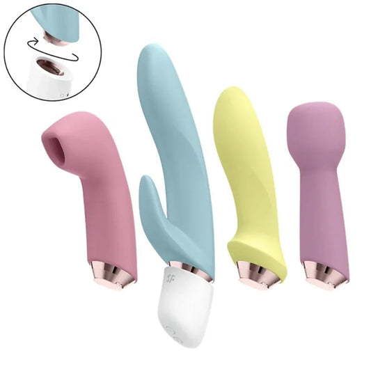 SATISFYER - MARVELOUS FOUR SET VIBRADOR & SUCCIONADOR - Nuvica