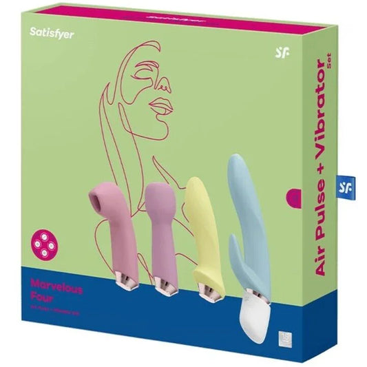SATISFYER - MARVELOUS FOUR SET VIBRADOR & SUCCIONADOR - Nuvica