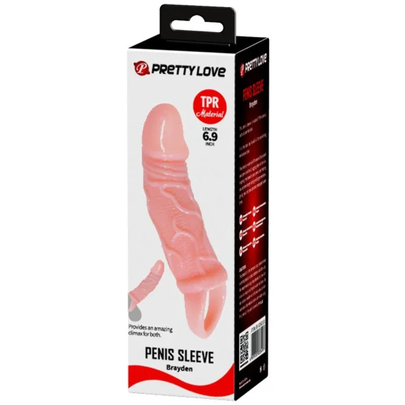 BAILE - FUNDA EXTENSORA PENE CON STRAP PARA TESTÍCULOS 13.5 CM - Nuvica