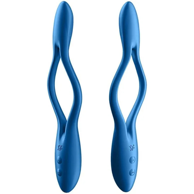 SATISFYER - ELASTIC GAME MULTI VIBRADOR AZUL - Nuvica