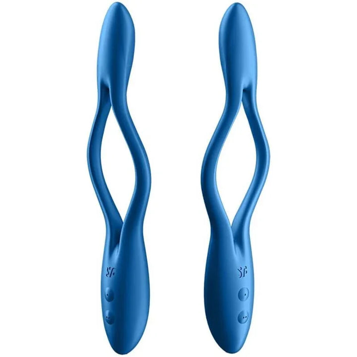 SATISFYER - ELASTIC GAME MULTI VIBRADOR AZUL - Nuvica