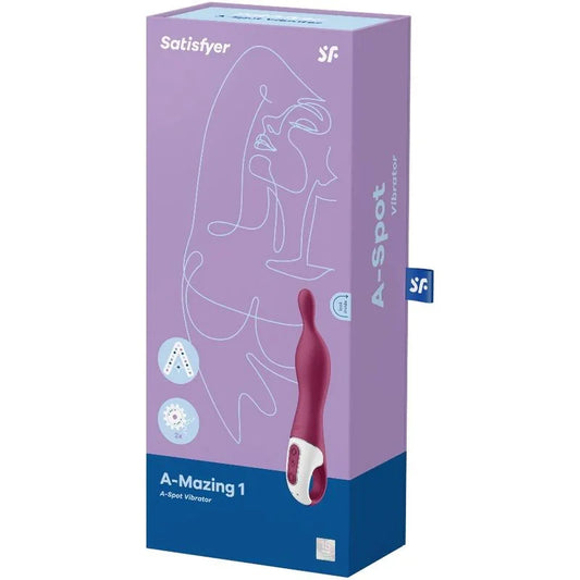 SATISFYER - AMAZING 1 VIBRADOR PUNTO A BERRY - Nuvica