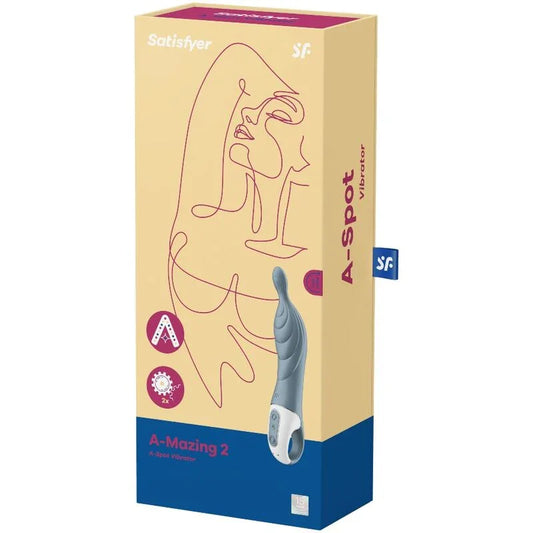 SATISFYER - AMAZING 2 VIBRADOR PUNTO A GRIS - Nuvica
