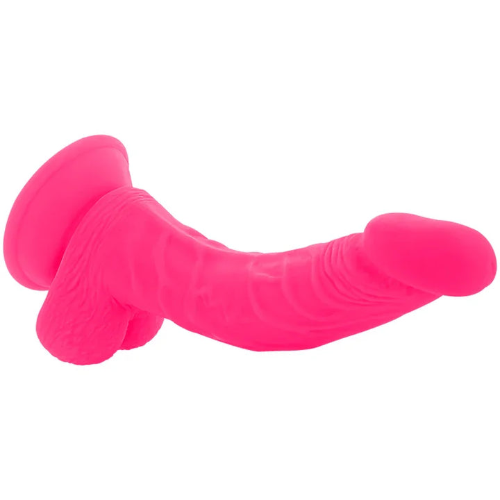 DIVERSIA - DILDO REALÍSTICO FLEXIBLE CON VIBRACIÓN ROSA 21.5 CM -O- 4.5 CM - Nuvica