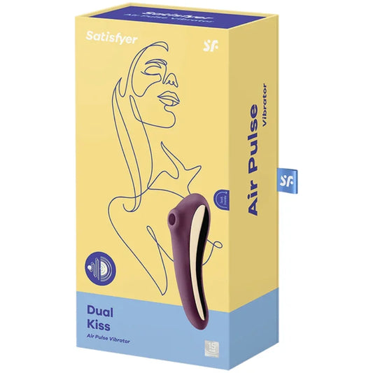 SATISFYER - DUAL KISS ESTIMULADOR CLITORIS PURPURA - Nuvica