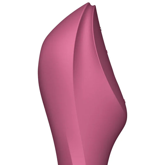 SATISFYER - CURVY TRINITY 3 ESTIMULADOR Y VIBRADOR ROJO - Nuvica