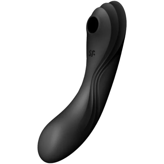 SATISFYER - CURVY TRINITY 4 ESTIMULADOR Y VIBRADOR NEGRO - Nuvica