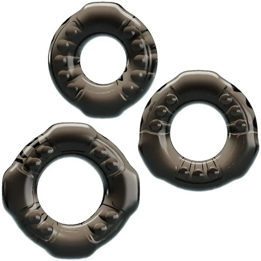 BAILE - COCK RINGS YVONNE SET 3 ANILLOS PENE - Nuvica