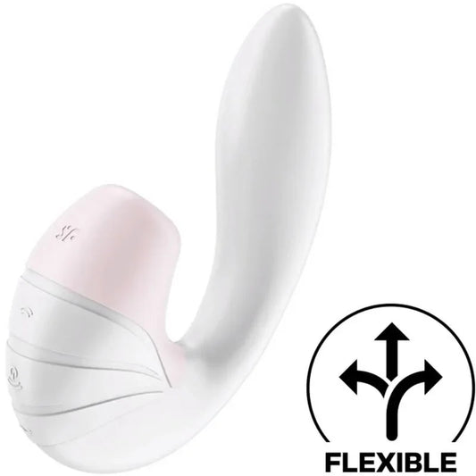 SATISFYER - SUPERNOVA ESTIMULADOR Y VIBRADOR BLANCO - Nuvica