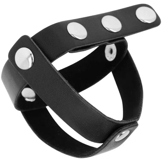 OHMAMA FETISH - FUNDA CUERO DE CASTIDAD PARA TESTÍCULOS - Nuvica