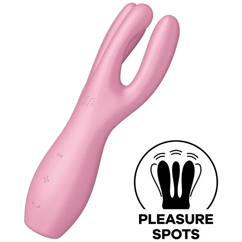 SATISFYER - THREESOME 3 VIBRADOR ROSA - Nuvica