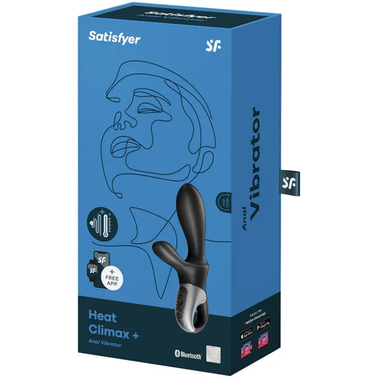 SATISFYER - HEAT CLIMAX+ VIBRADOR ANAL APP NEGRO - Nuvica