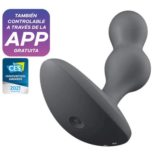 SATISFYER - DEEP DIVER PLUG VIBRADOR APP GRIS - Nuvica
