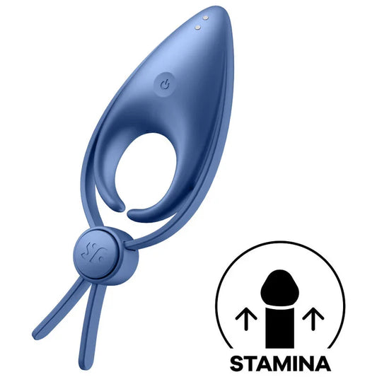 SATISFYER - SNIPER ANILLO VIBRADOR AZUL - Nuvica